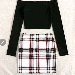 Brand new cute skirt set